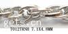 Eisen Seil Kette, plattiert, keine, frei von Blei & Kadmium, 4.8X7.1MM, 100m/Strang, verkauft von Strang